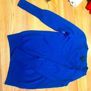 Cashmere oversized deep blue sweater